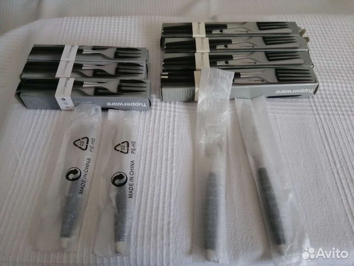 Новые Столовые приборы Tupperware вилка нож