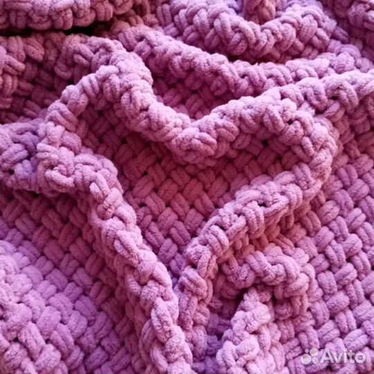 Плед детский вязаный