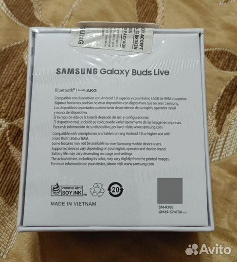 Беспроводные наушники samsung galaxy buds live