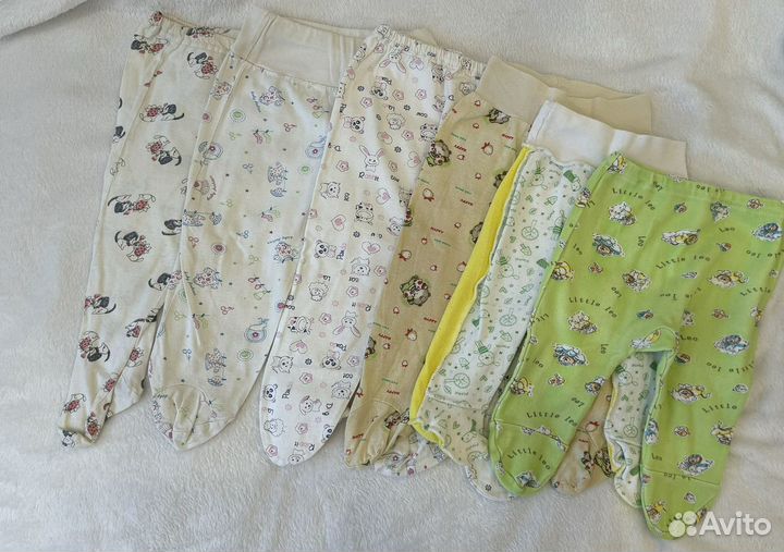 Ползунки и распашонки 10 предметов