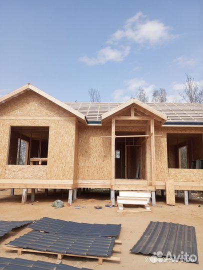 Домокомлект из сип панелей в 1 этаж 94м2