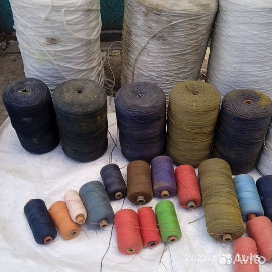 Нитки суровые