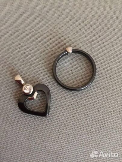 Керамика черная кольцо, подвеска и т. д