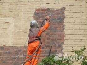Пескоструйная обработка металла, кирпича, дерева