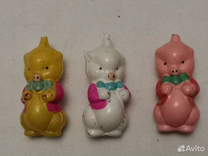 Елочные игрушки СССР Три поросенока