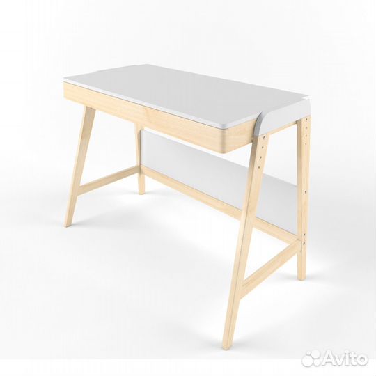 Стол растущий «Вуди» комбо белый