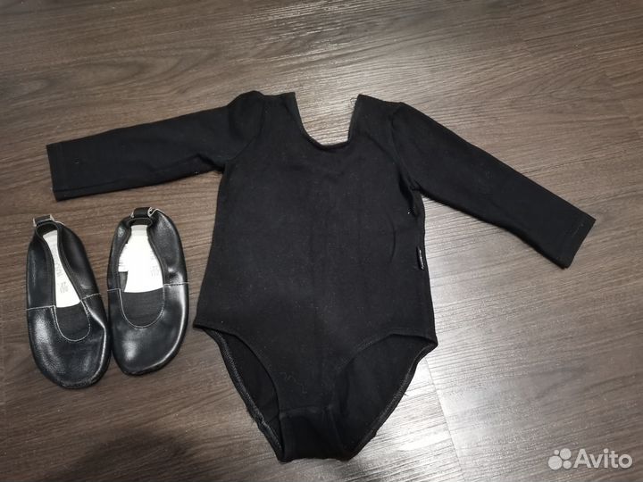 Купальник спортивный, хлопковый +чешки