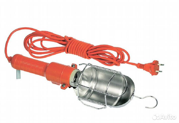 Лампа переносная гаражная 220 В (шнур 8м)