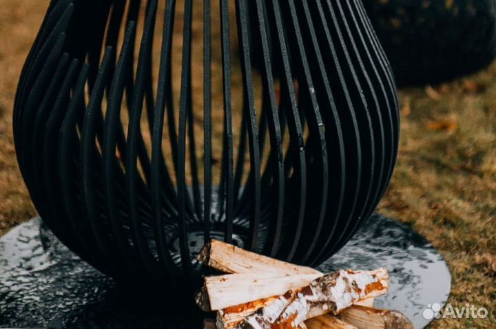 Очаг гриль из стали 60см