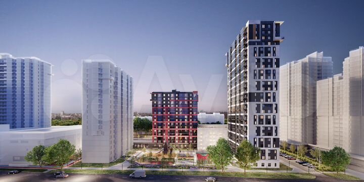 3-к. квартира, 88 м², 2/15 эт.