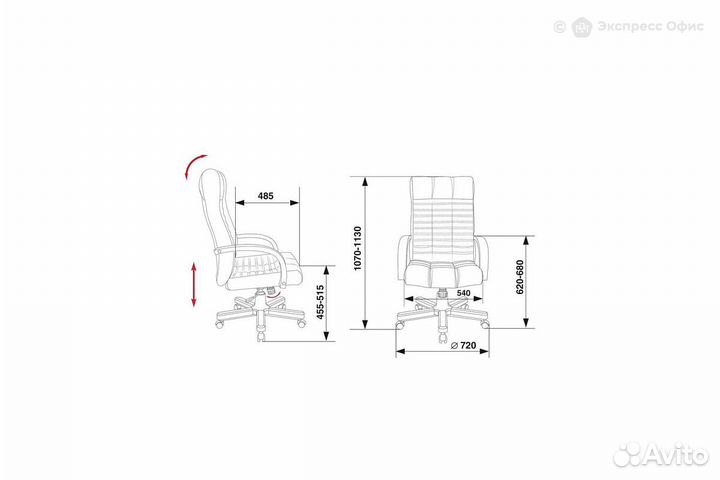 Кресло для руководителя Бюрократ KB-10/walnut