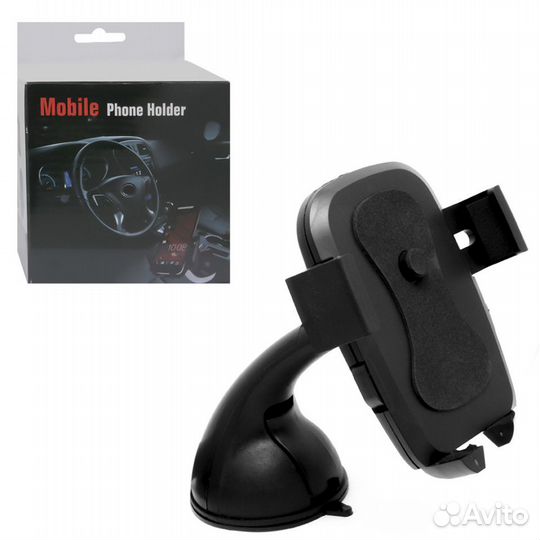 Держатель для телефона на стекло 2222 WQ-B черный