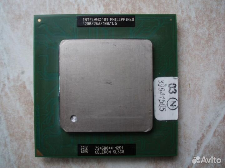 Celeron 1200/256/100/1.5 sl6c8 370 сокет retro