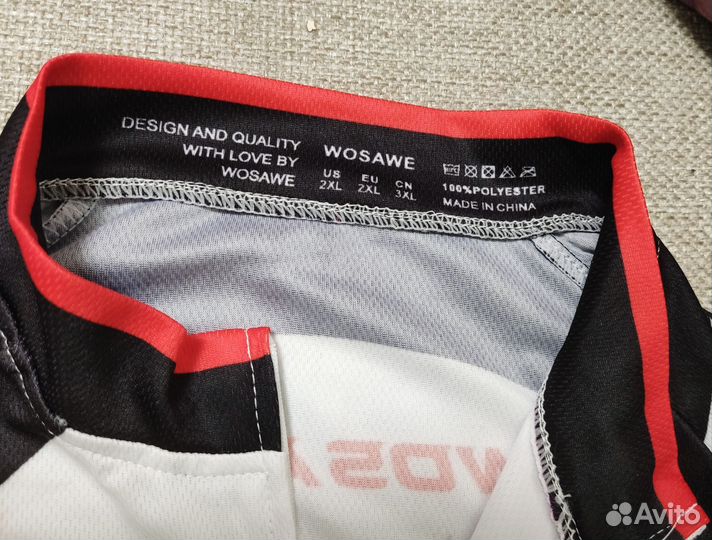Новая мужская веломайка футболка wosawe, xxl