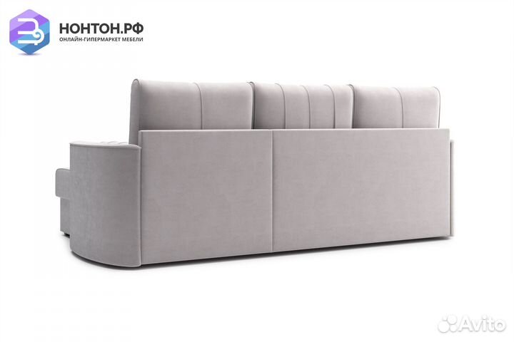 Диван угловой дельфин Колибри бежевый