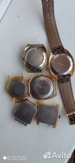 Позолоченные часы ссср(ракета, полёт, заря)