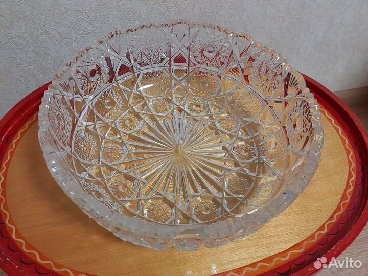 Хрустальный салатник (ваза для фруктов)
