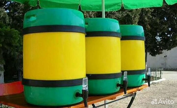 Бочка пластиковая пищевая 25л кега