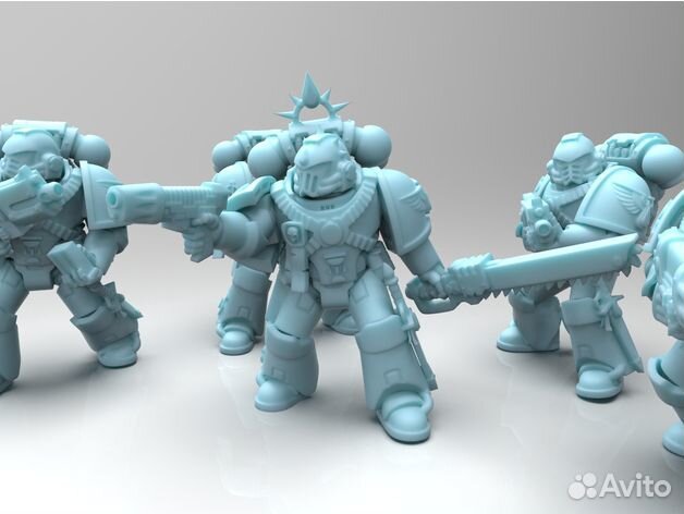 Warhammer 40000 миниатюры 3D файлы - исходники