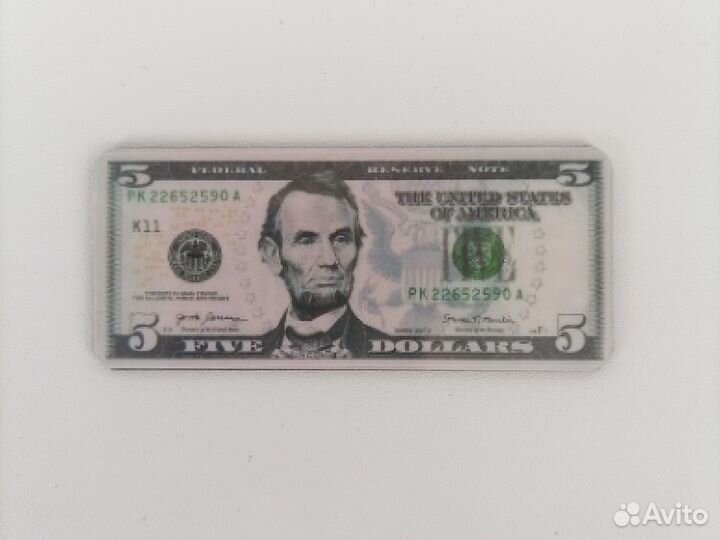 Магнитики на холодильник. Деньги США