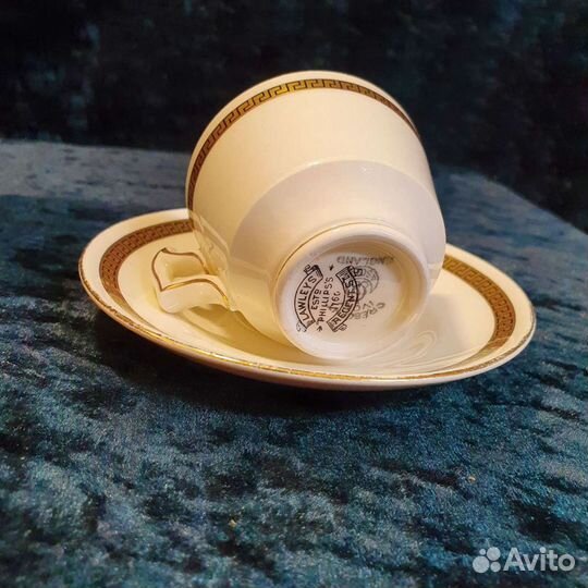 Кофейная пара, чашечка с блюдцем, 80е, Англия