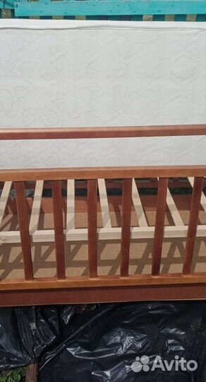 Детская деревянная кроватка, манеж