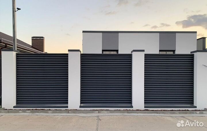 Забор Жалюзи / Ранчо Металлический