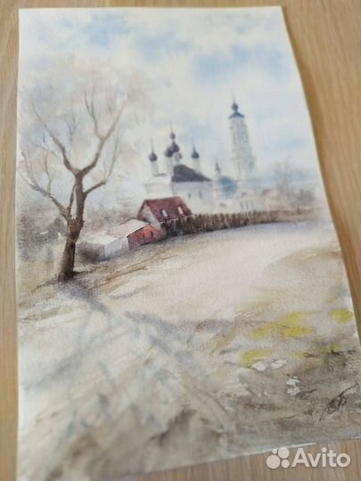 Картина акварелью Ранняя весна