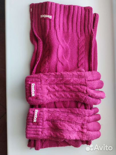 Комплект шарф и перчатки