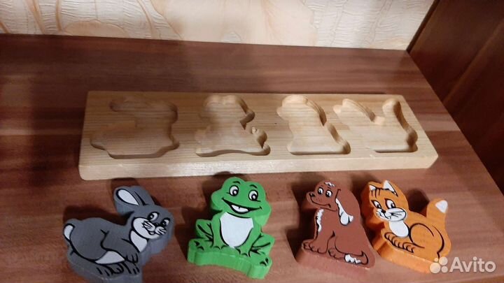 Деревянные игрушки пакетом