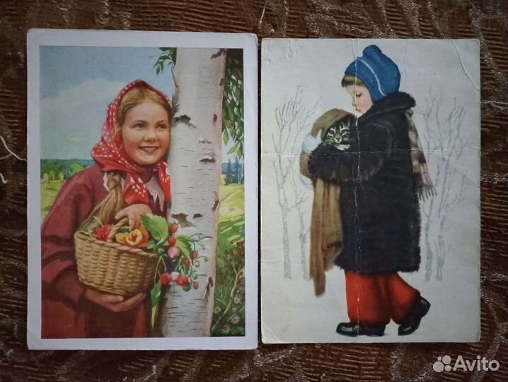 Дети на открытках 1955 - 1958гг
