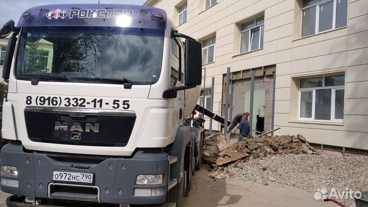 Бетон м100-м500, насос 28-37м