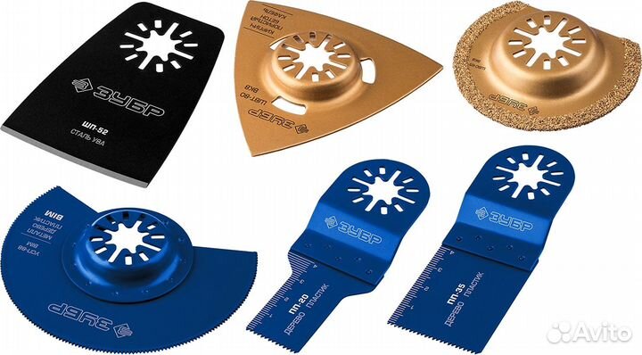 Зубр нр-5 UniLock, OIS-хвост., 5 предм., Набор нас