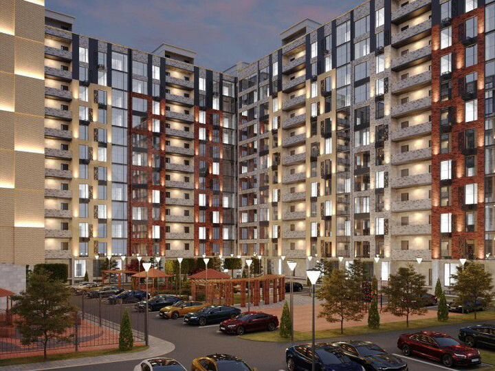 1-к. квартира, 57,3 м², 7/12 эт.