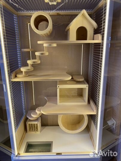 Клетка витрина для шиншилл «Мираж»