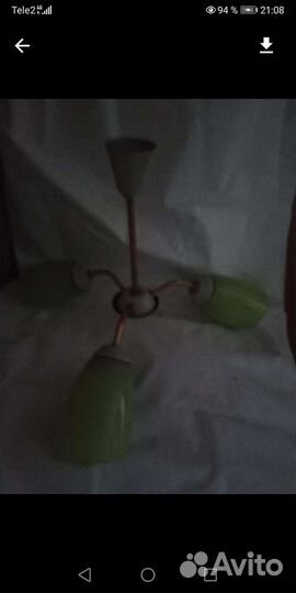 Люстра потолочная бу