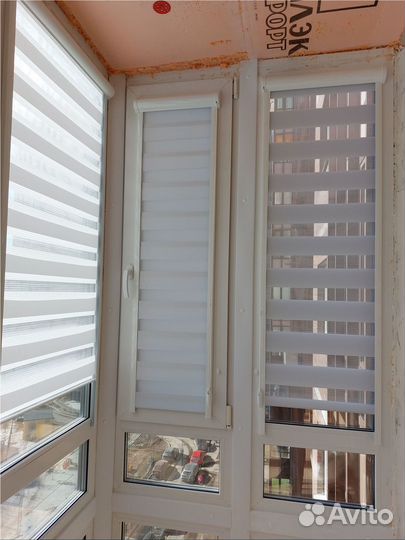 Рулонные шторы Зебра