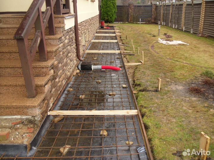 Отмостка дома под ключ