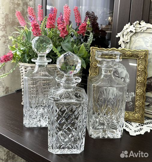 Хрустальные штофы Англия