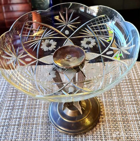 Ваза для фруктов посеребрение