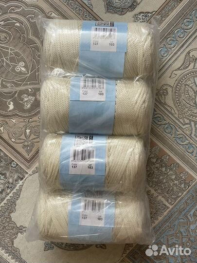 Пряжа для вязания, шнур полиэфирный