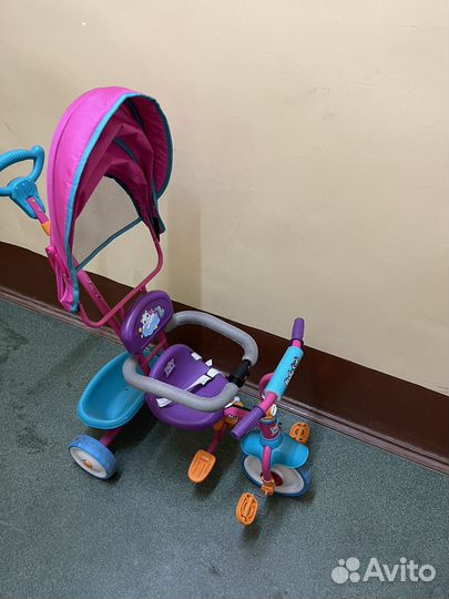 Велосипед с родительской ручкой