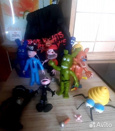 Фигурки Fnaf 5 nights Freddy в сумке