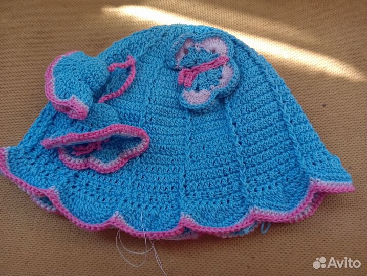 Шапочка вязаная детская