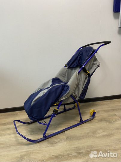 Детские сани с колесами