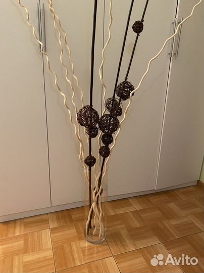 Ваза напольная IKEA + наполнение украшение