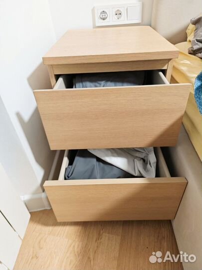 Тумба прикроватная Икея Мальм IKEA Malm