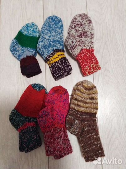 Носочки вязаные, ручной работы