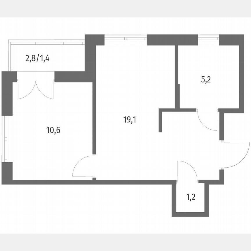 1-к. квартира, 37,9 м², 8/12 эт.