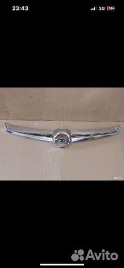 Молдинг рещетки радиатора опель инсигния